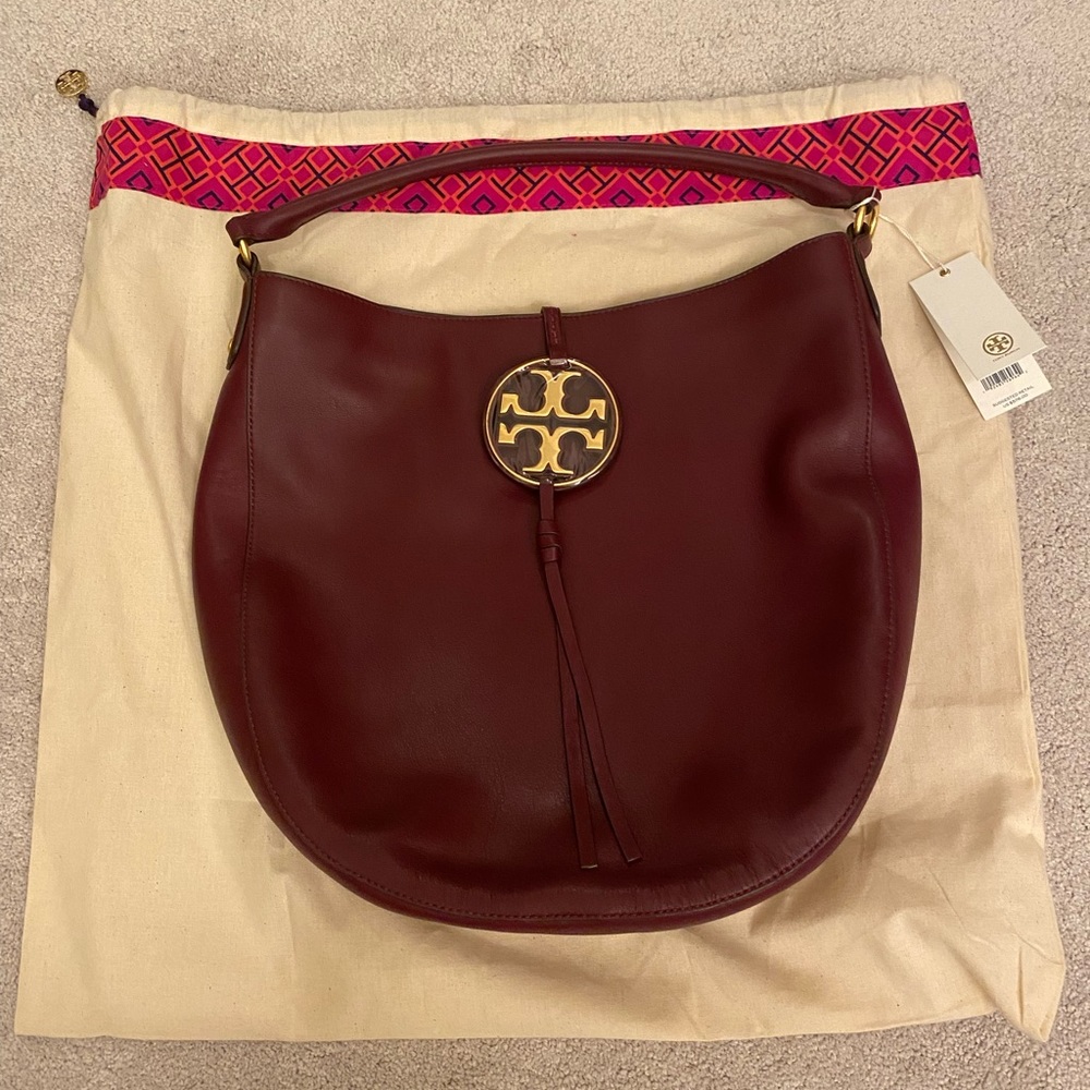 Tory Burch Miller Metal Slouchy Hobo